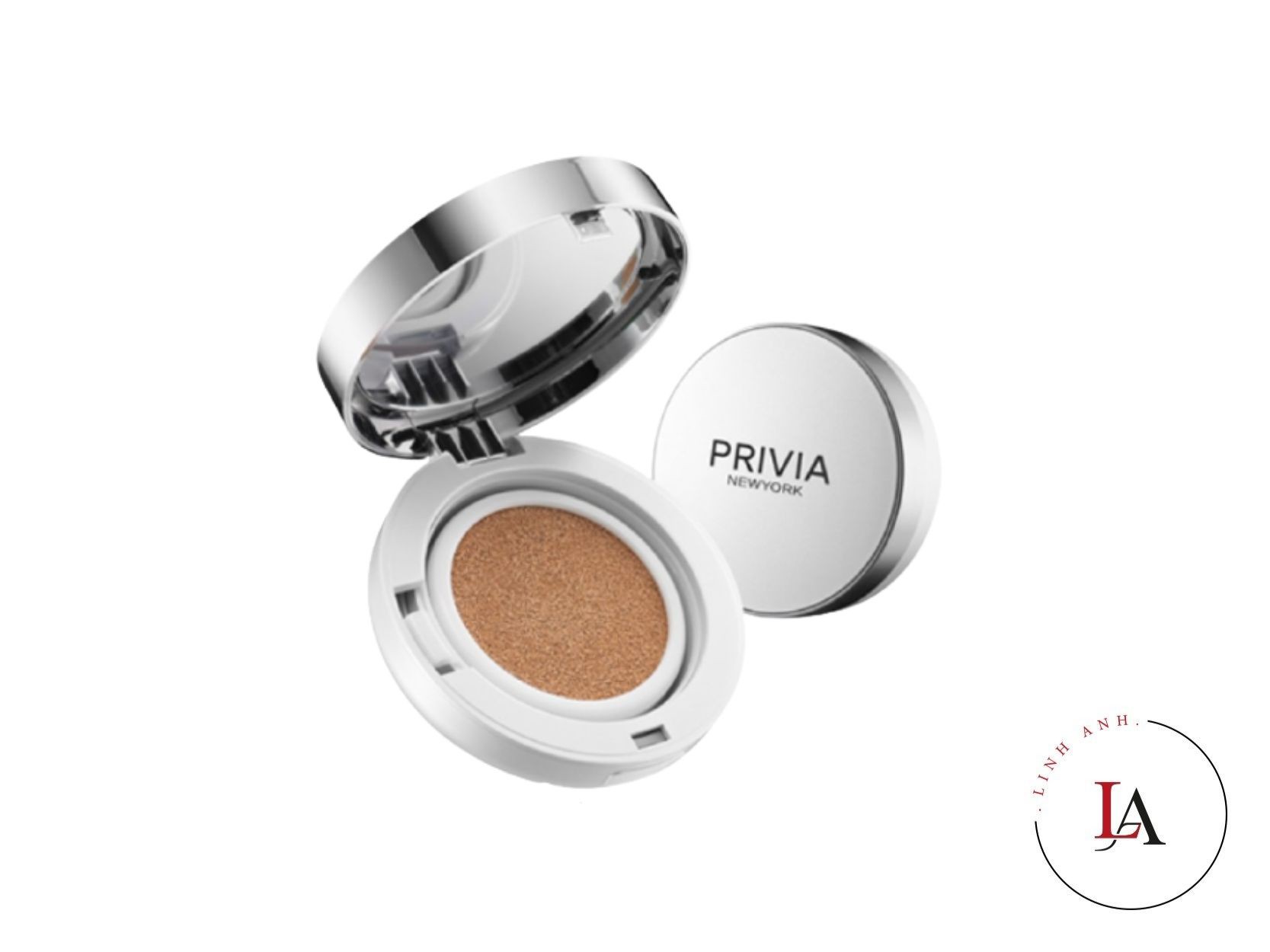 Kem Privia trang điểm trắng da CC Cushion SPF50